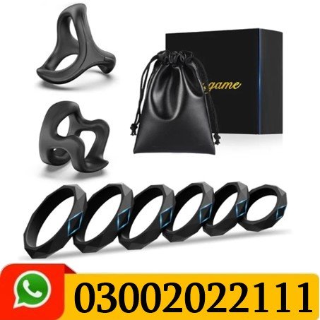 8 Silicone Cock Rings Set for Men In Pakistan