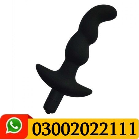 Backdoor Buzzer Silicone Prostate Stimulator Black