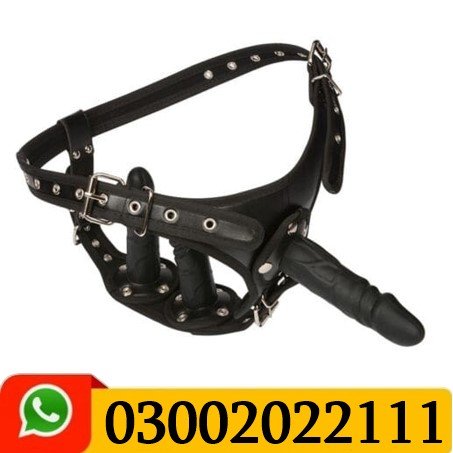 Double Penetration Strap-on Harness Three Dildos Anal Plug Sex-toys for Women