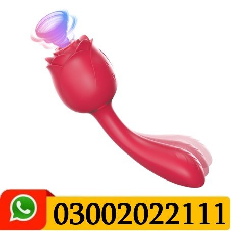 Handle Rose Sucking Vibrator With Removable Head In Pakistan