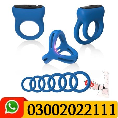 Multi-Functional 6-in-1 Vibrating Cock Ring | Libidozox In Pakistan