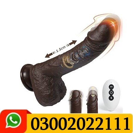 Multi functional Black Realistic Dildo with 9 Thrusting & Vibrating Modes