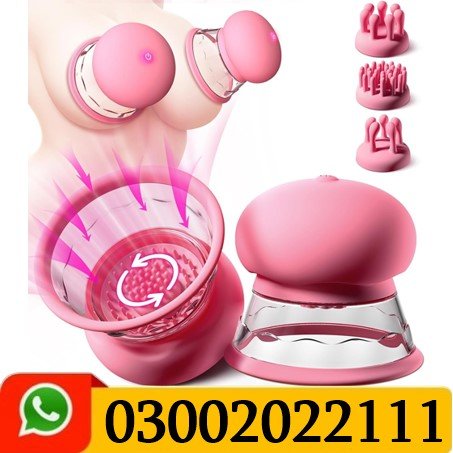 Nipple Sucker Toy Massager With 3 Brush Heads
