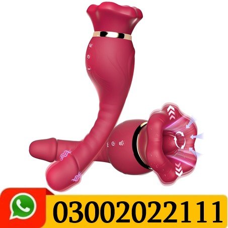 Rose Tongue Vibrator G-spot Stimulator Dildo