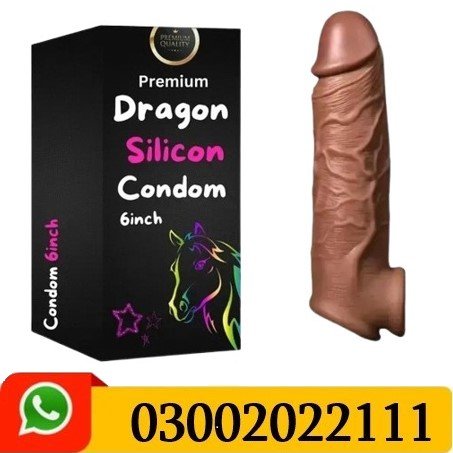 6 Inch Silicone Dragon Condom In Pakistan