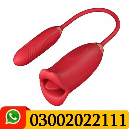 Biting Licking Vibrator With Thrusting Vibration