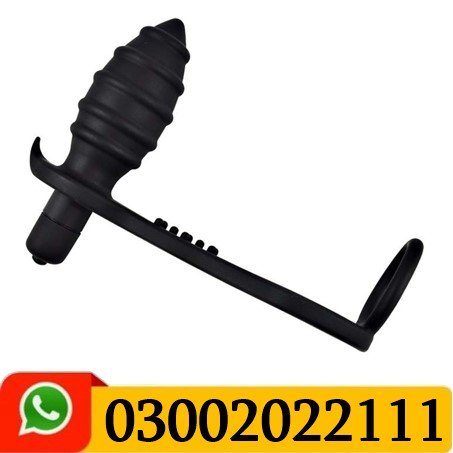 Rocks Off Twin Cock Ring with 10 Function Butt Plug