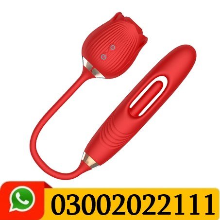 Rose Sucking Toy With Tapping G-spot Vibrator