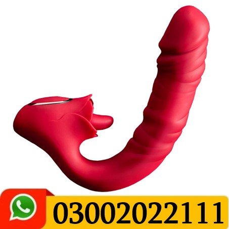 Rose Tongue Vibrator G-spot Vibrating Dildo