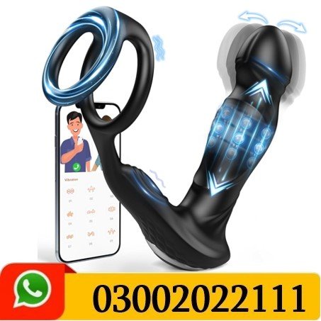 Thrusting Prostate Massager With Dual Rings