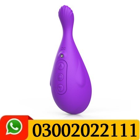 Whale Shape 2 Holes Clitoral Sucking Vibrator